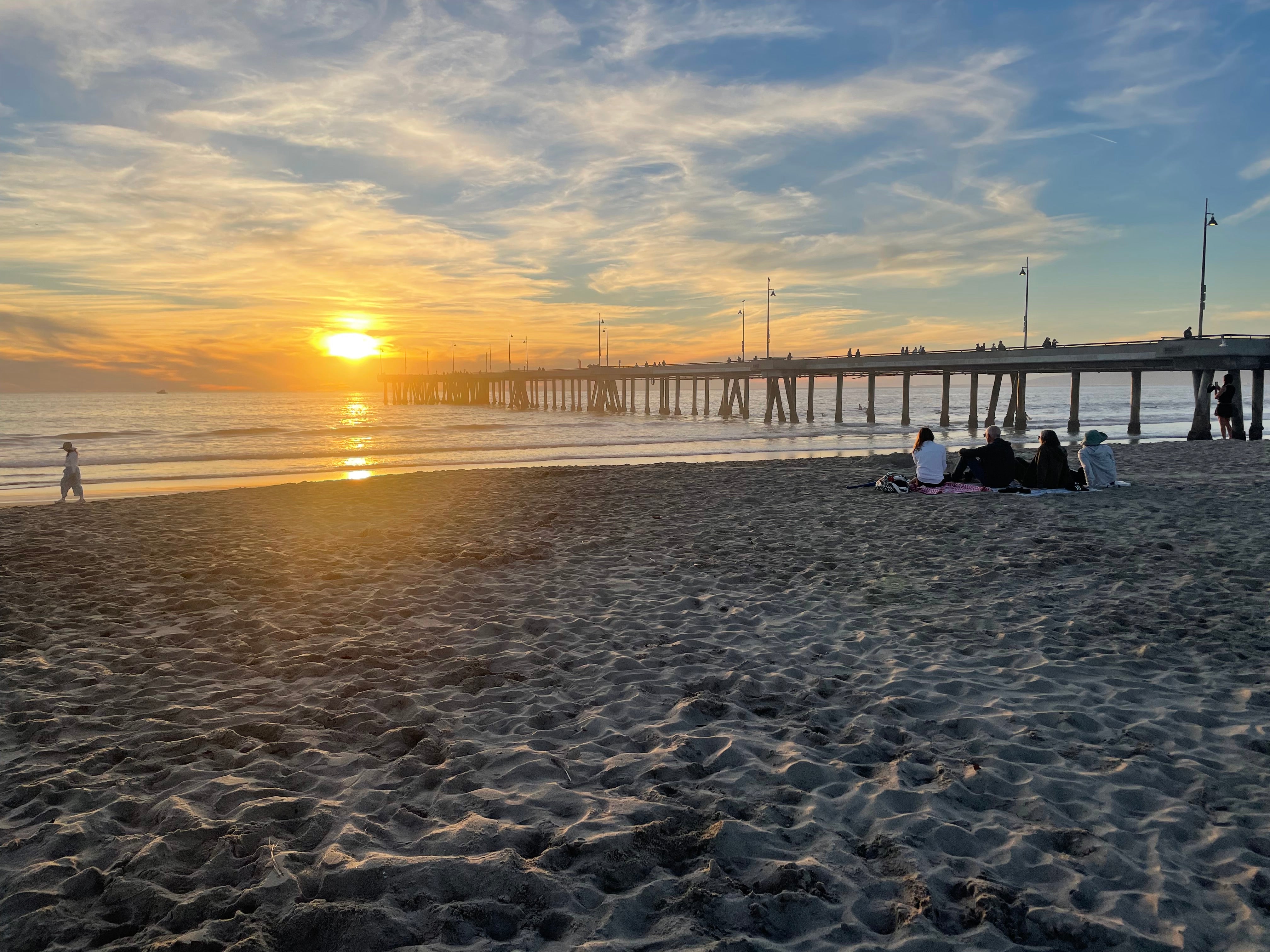 Venice Beach Pier at sunset; a primary environmental exposure testing site for the samson syndicate skin series
